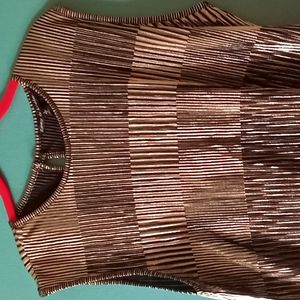 Zoe and Leelo dress shirt gold and black size large